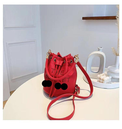 VELOUR Bucket Shoulder Crossbody Bag