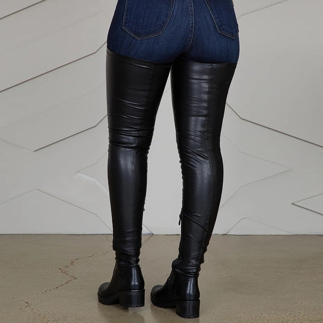 Vyve  Long Elastic Over The Knee Boots